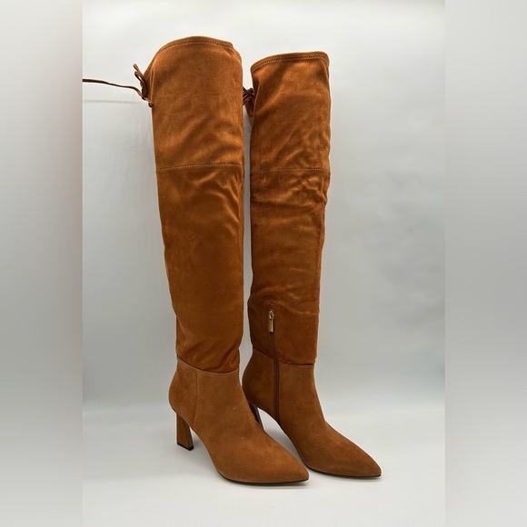 2270- Vince Camuto Taplana2 Over-the-Knee Boots Warm Caramel Size 7.5 M NWT - Picture 3 of 14